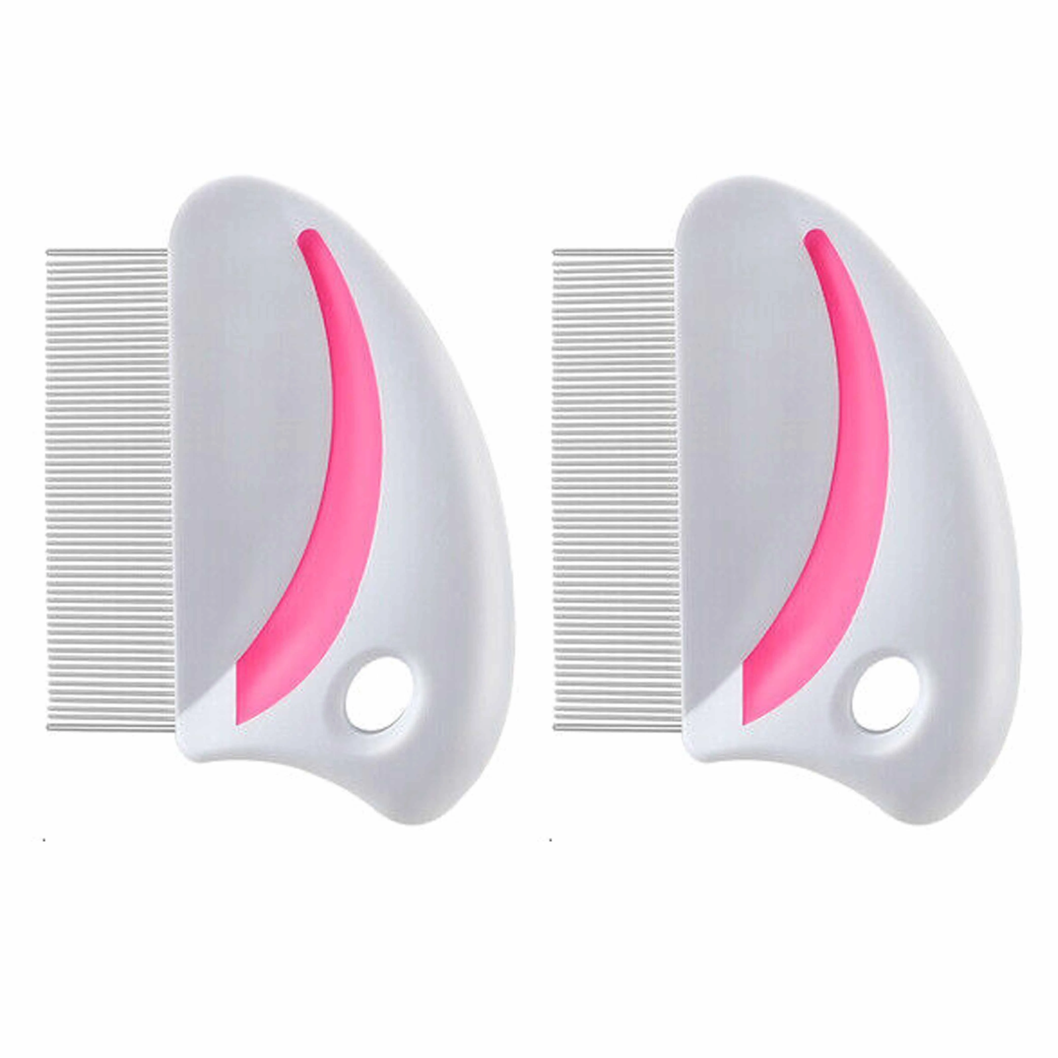 2 Pc Stainless Steel Comb Dog Cat Pet Flea Metal Brush Shedding Detangling Tool