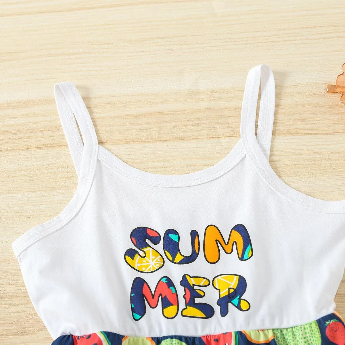 9months-3years Toddler Girl Jumpsuits Children's Clothing Summer Jumpsuit Children's Baby Fruit Jumpsuit