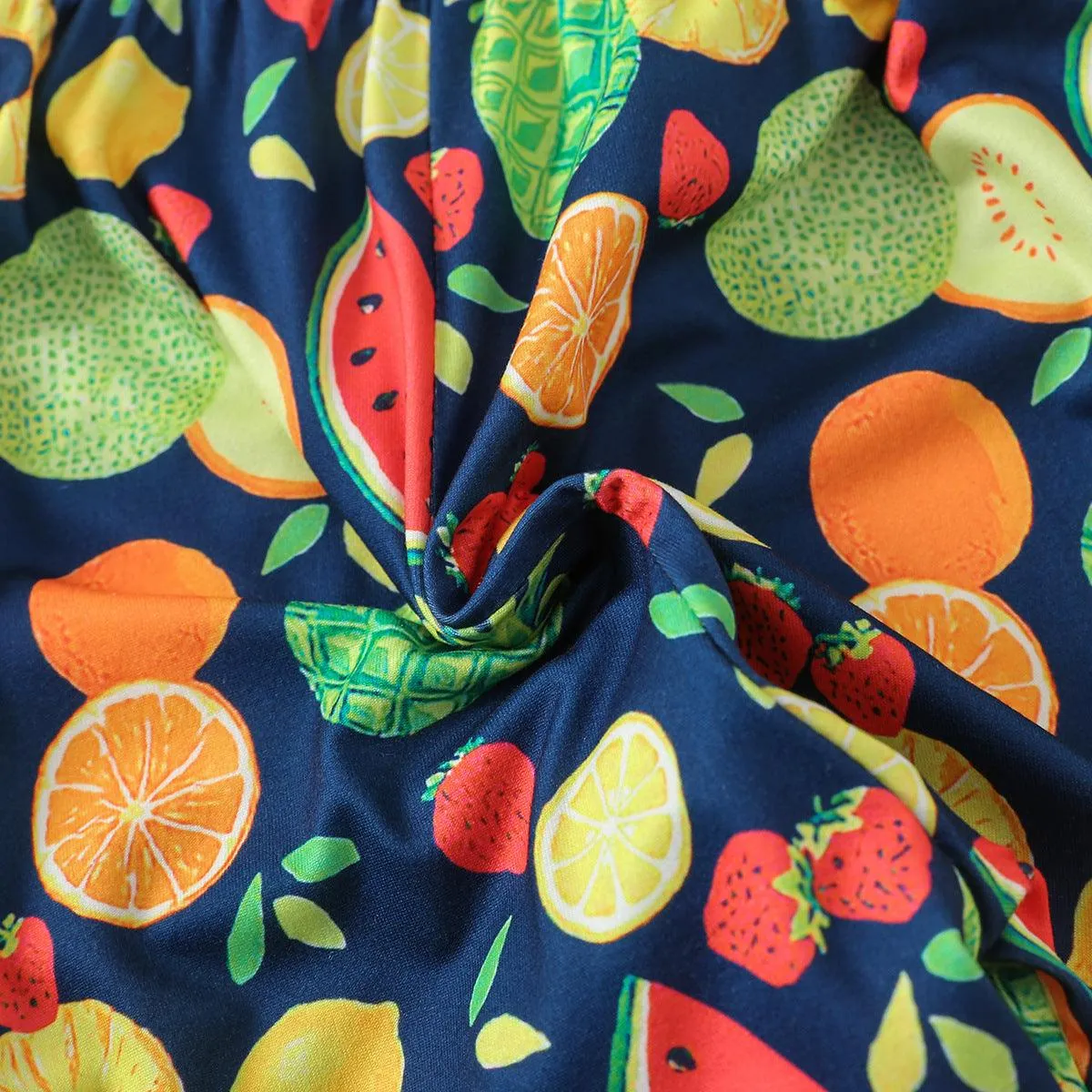 9months-3years Toddler Girl Jumpsuits Children's Clothing Summer Jumpsuit Children's Baby Fruit Jumpsuit
