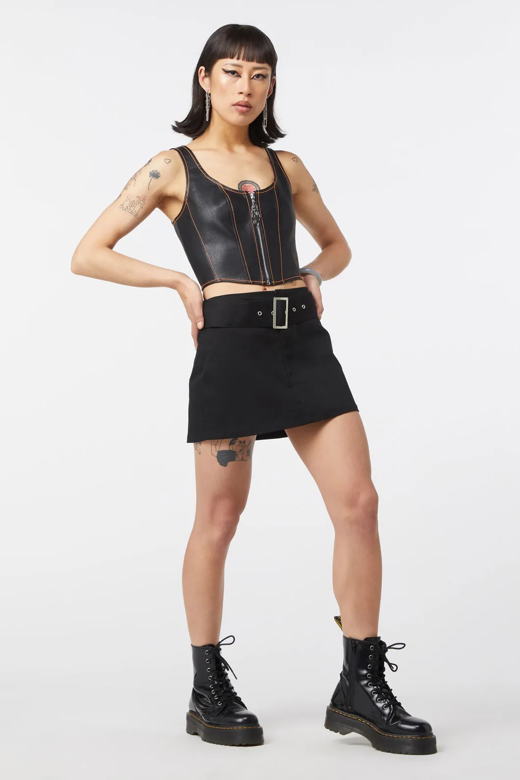 Ablaze Pu Corset