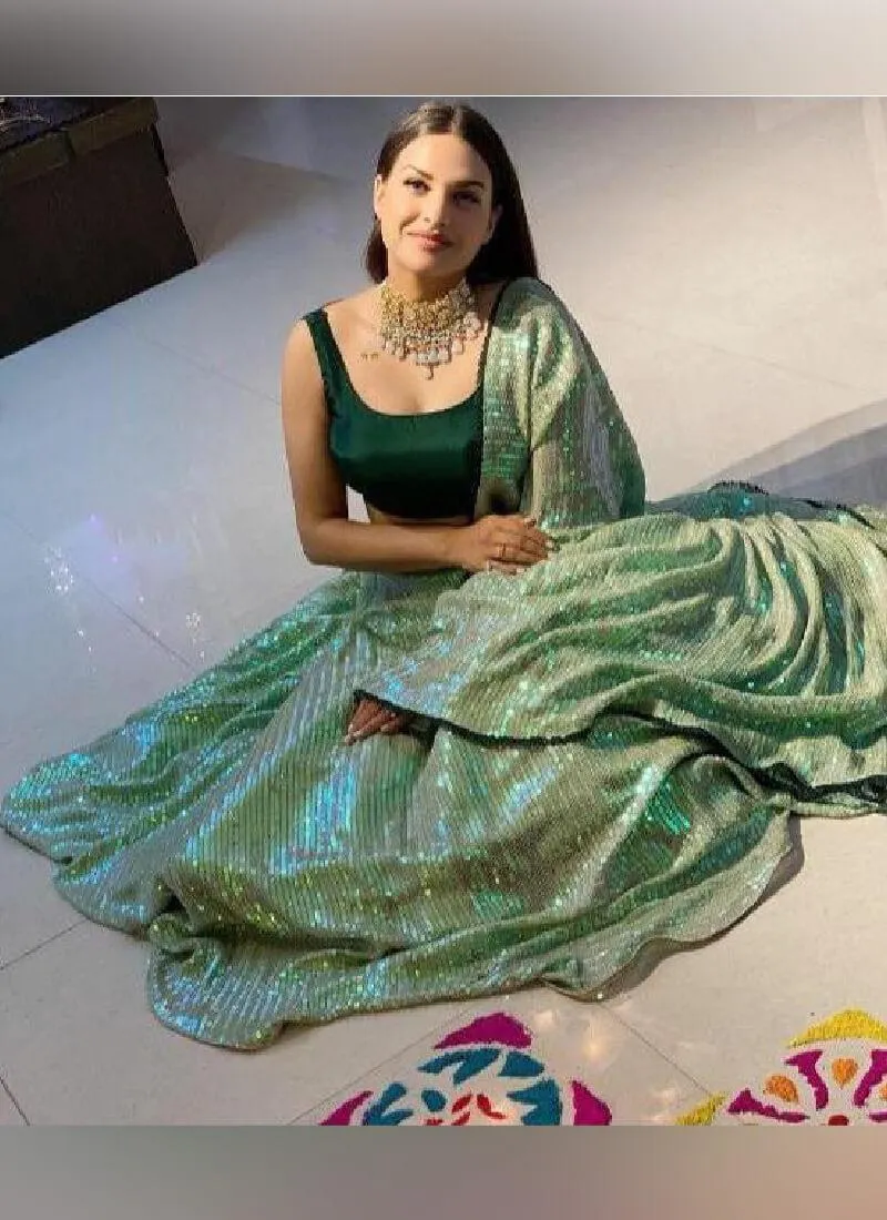 Admirable Green Color Georgette Base Lehenga Choli