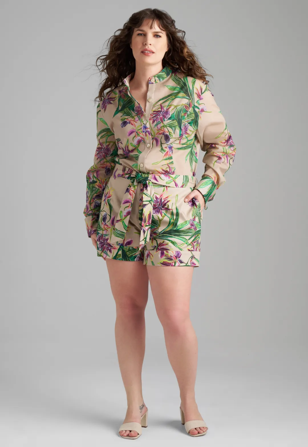 Aster Cotton Shorts in Regalia