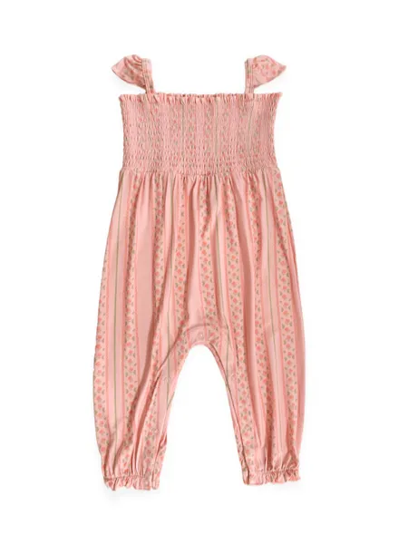 Bamboo Smocked Bubble Jumpsuit - Victoria (Floral)