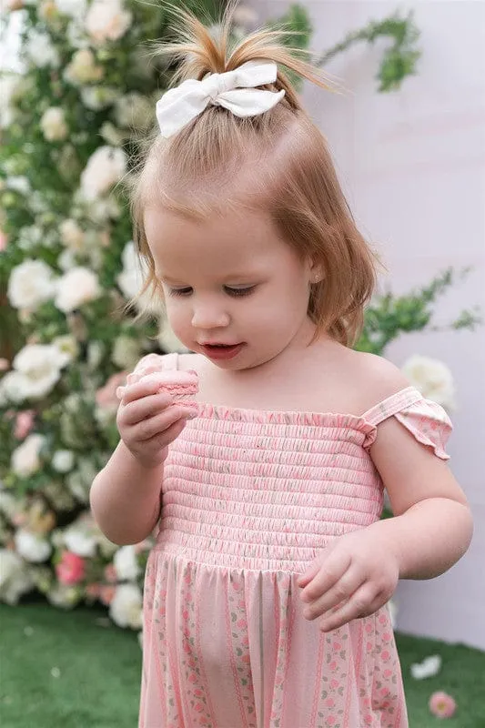 Bamboo Smocked Bubble Jumpsuit - Victoria (Floral)