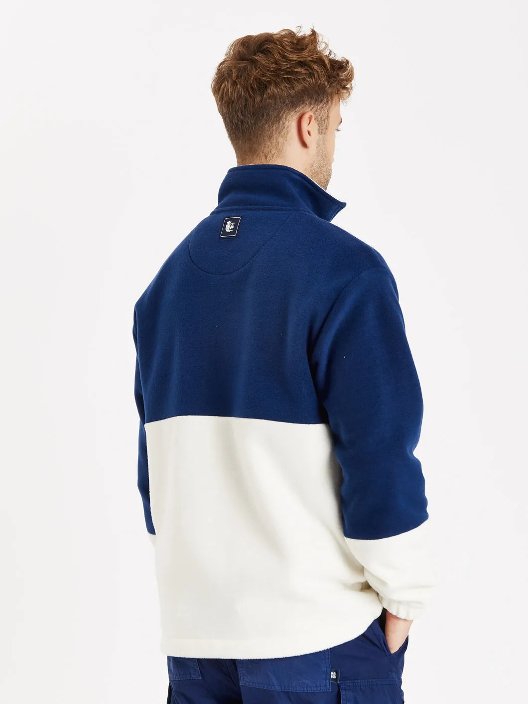 Berkley 1/4 Zip Fleece Navy & Cream