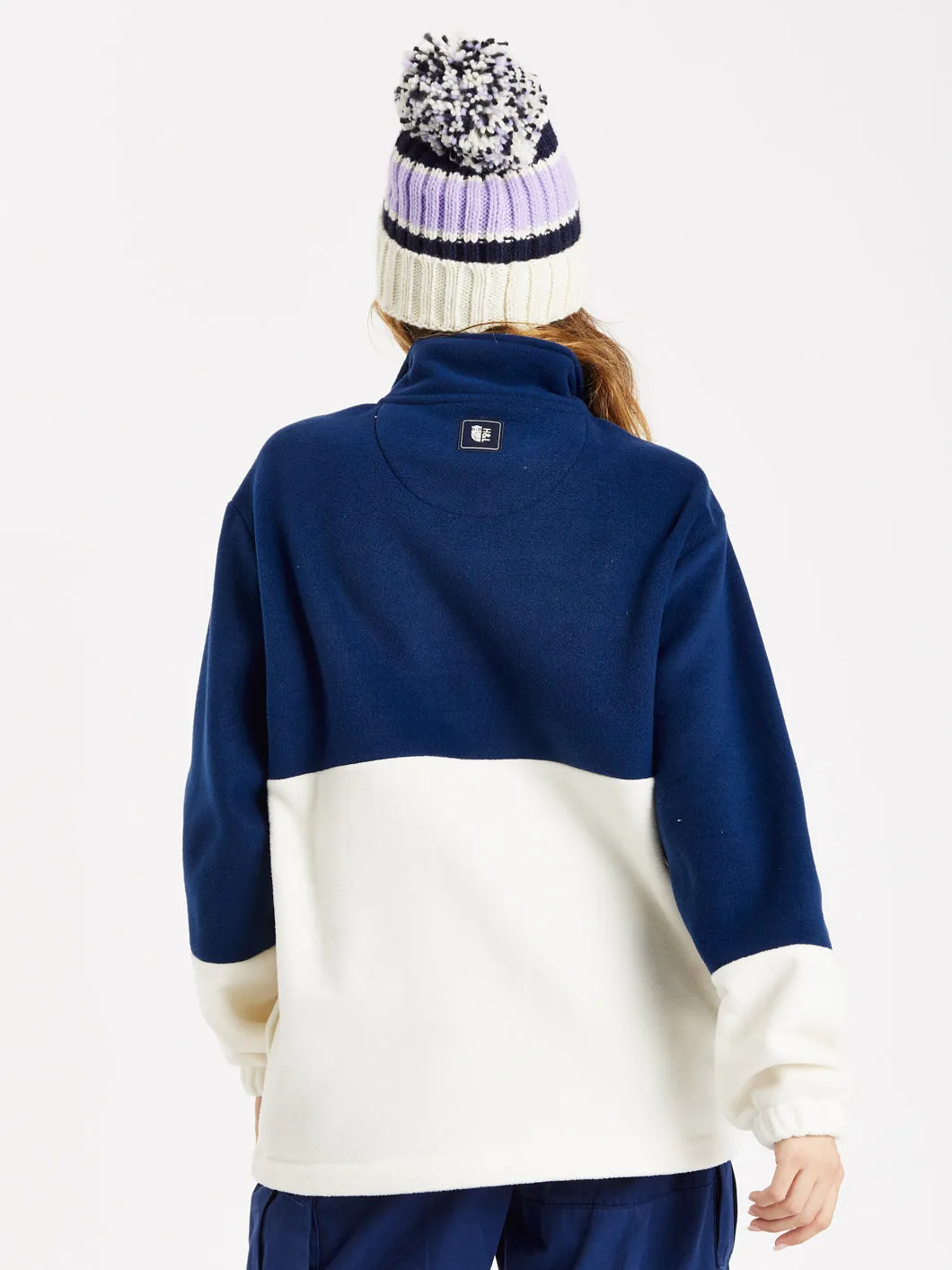 Berkley 1/4 Zip Fleece Navy & Cream