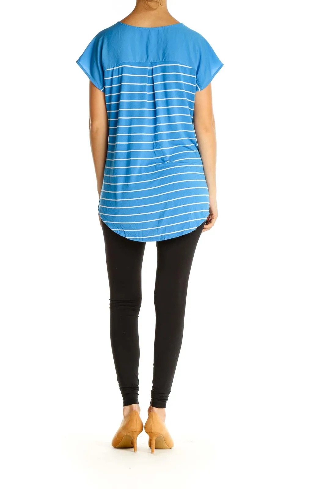Blue Striped All Day Wear Blouse