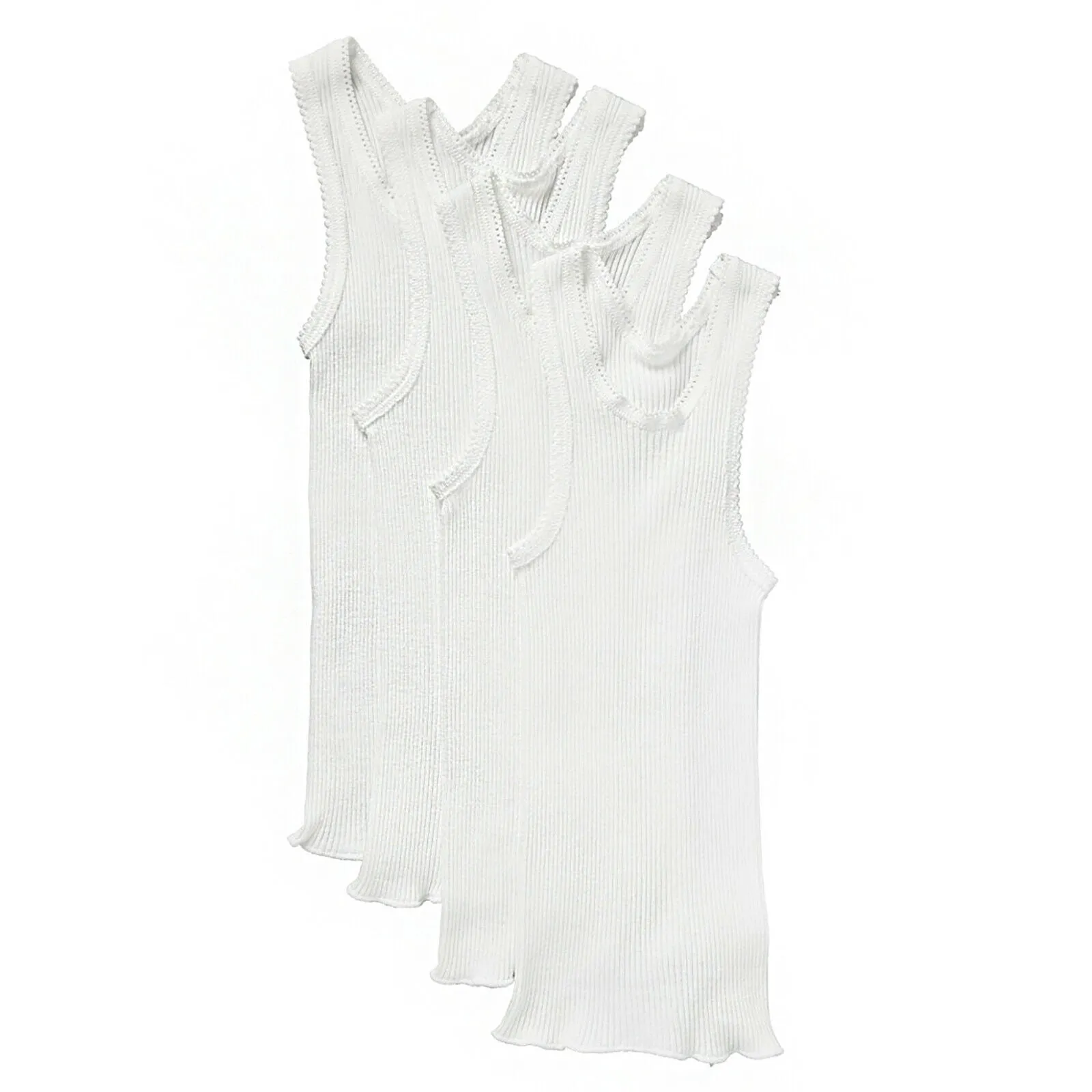 BONDS 4 Pack Baby Newborn Kids Girls Boys Vest Singlet Tank Top Underwear White BYLV