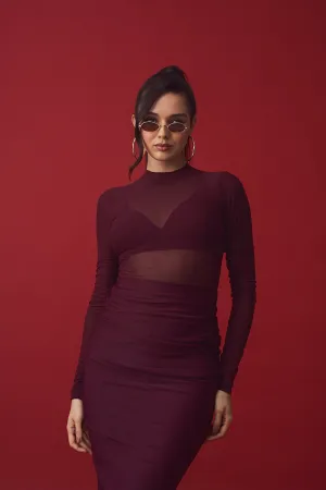 Burgundy Dusk Top   Bralette