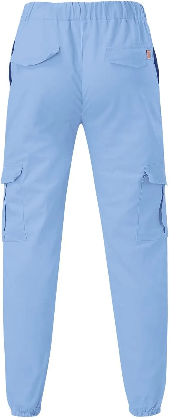 Cargo Pants for Men Relaxed Fit Pants Pocket Loose Fleece Casual Pants Men Fashion Elastic Waist Joggers Cargo Pants