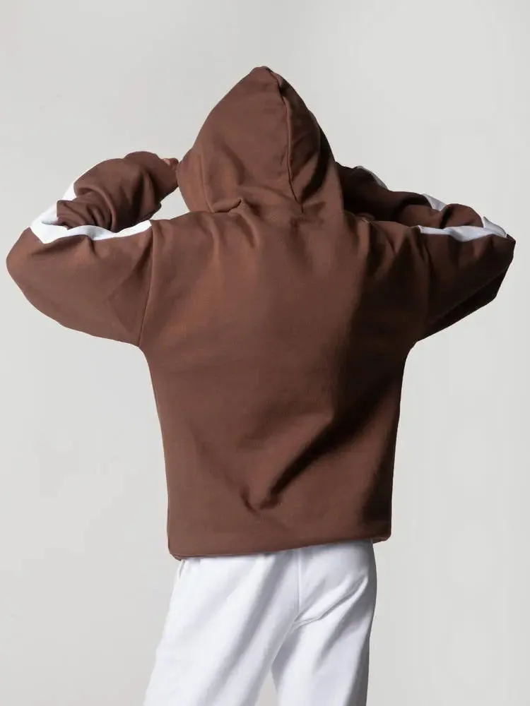 Chocolate Stripe Oversized Hoodie