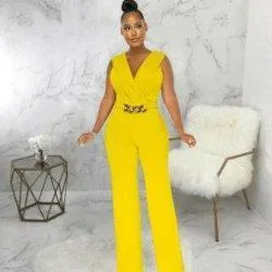 Claire white-collar jumpsuit-FINAL SALE