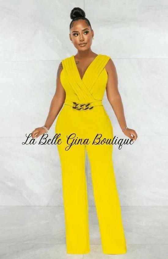 Claire white-collar jumpsuit-FINAL SALE