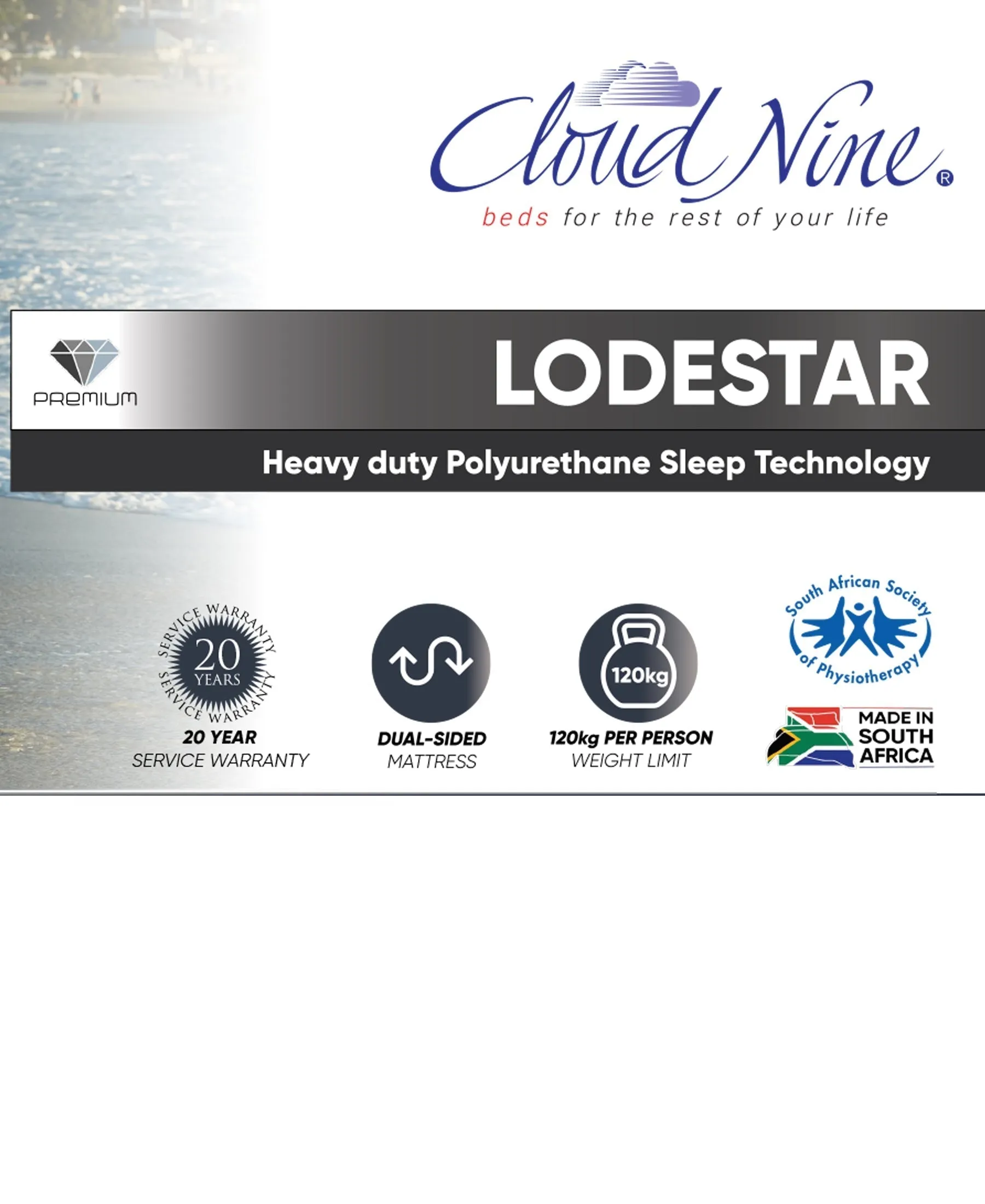 Cloud Nine Lodestar Bed 3/4