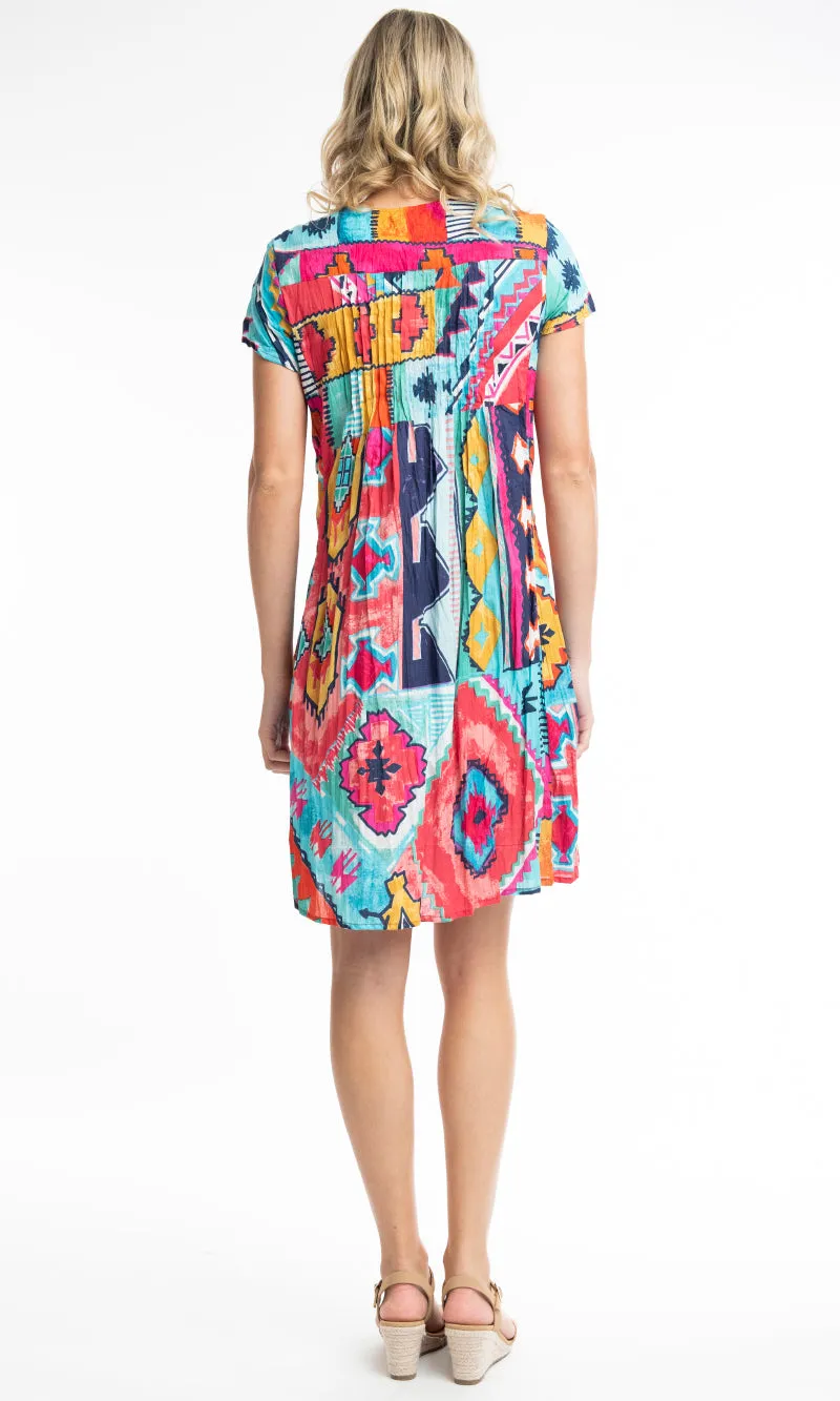 Cotton Dress Easy Fit Zio Red