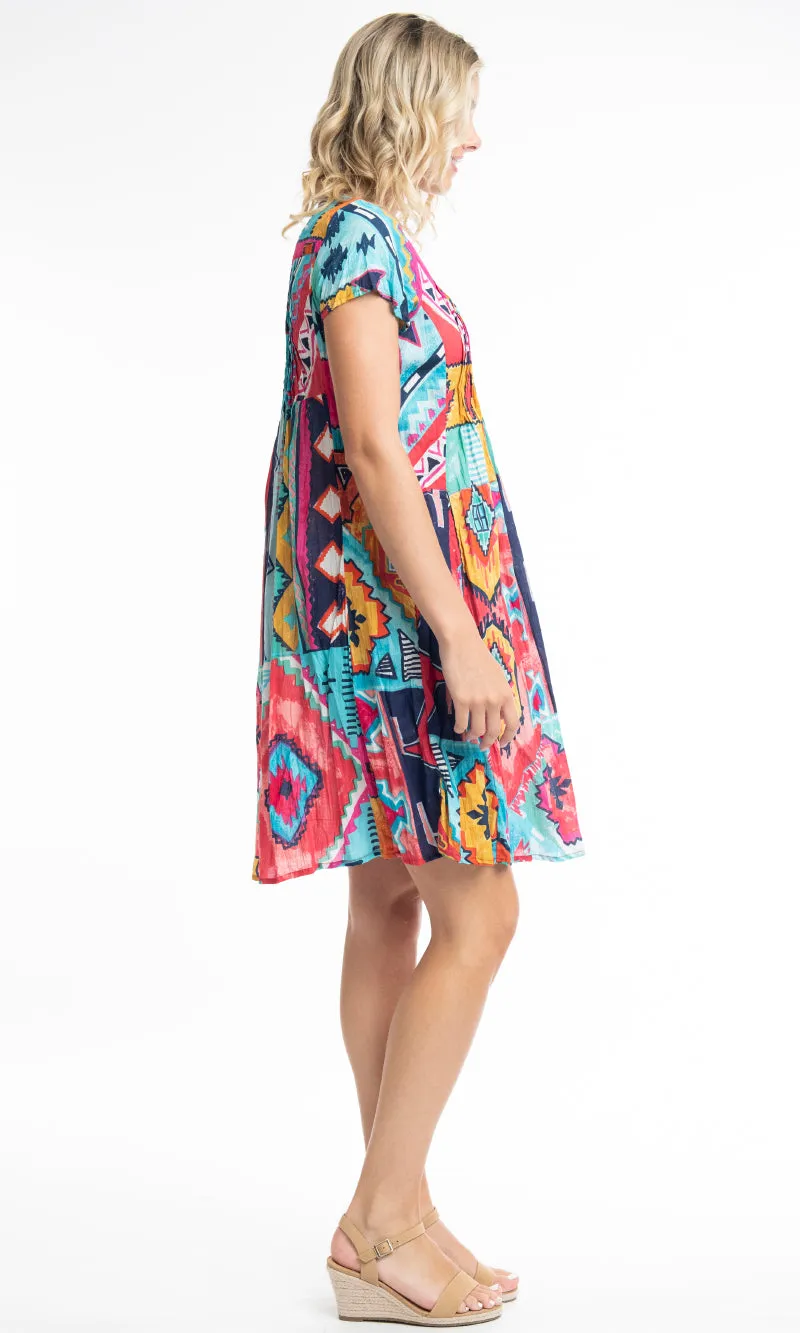 Cotton Dress Easy Fit Zio Red
