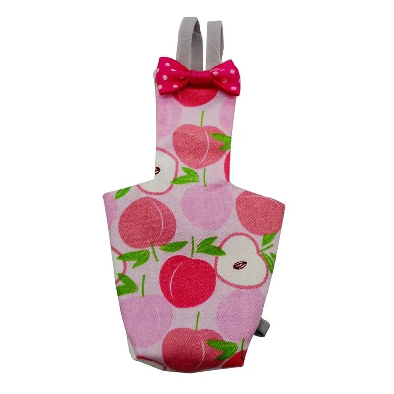 Cute Parrot Diaper with Bowtie Colorful Fruit Floral Cockatiel Pigeons Small Medium Large Pet Birds Flight Suit Clothes Washable