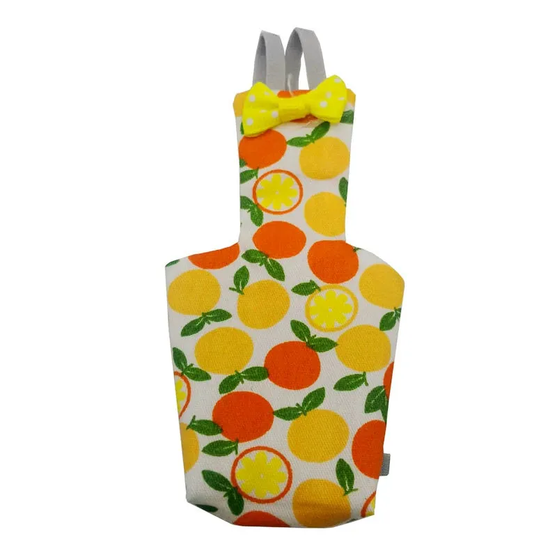 Cute Parrot Diaper with Bowtie Colorful Fruit Floral Cockatiel Pigeons Small Medium Large Pet Birds Flight Suit Clothes Washable