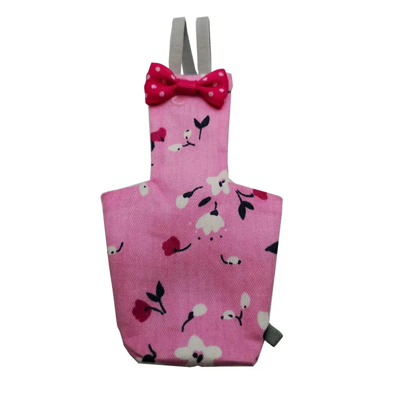 Cute Parrot Diaper with Bowtie Colorful Fruit Floral Cockatiel Pigeons Small Medium Large Pet Birds Flight Suit Clothes Washable