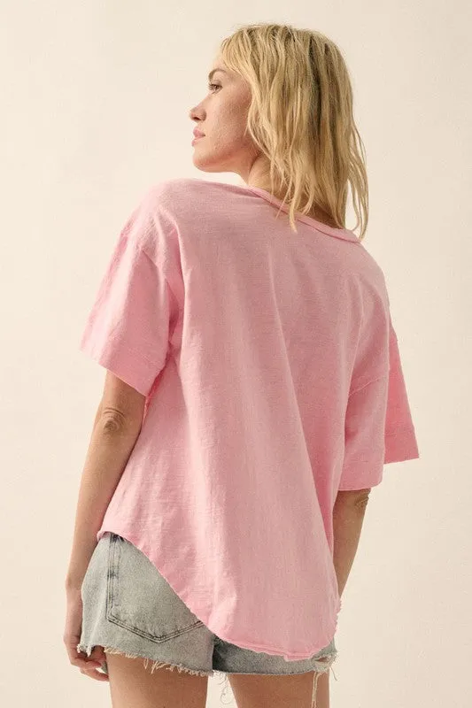 Easy Fit Slub Knit Tee