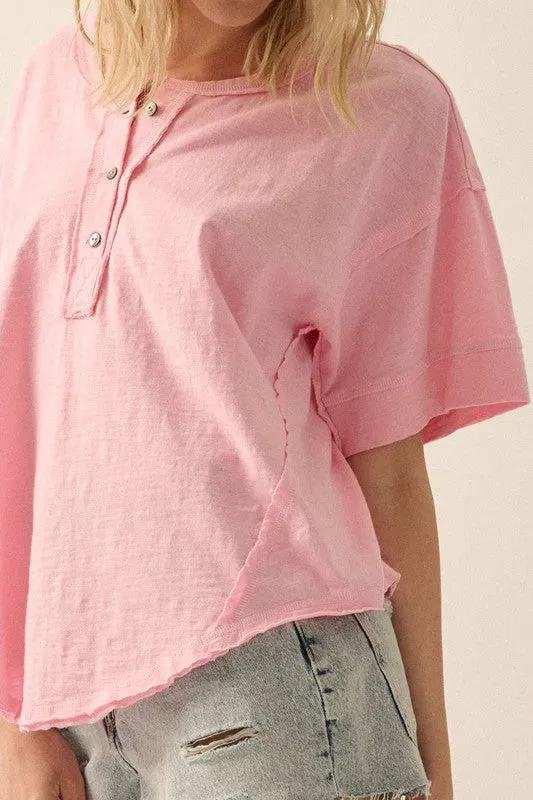 Easy Fit Slub Knit Tee