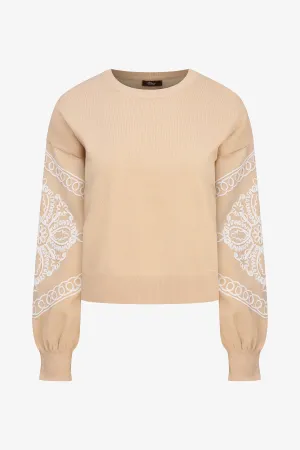 Embroidered Sleeve Top | Ema&Carla