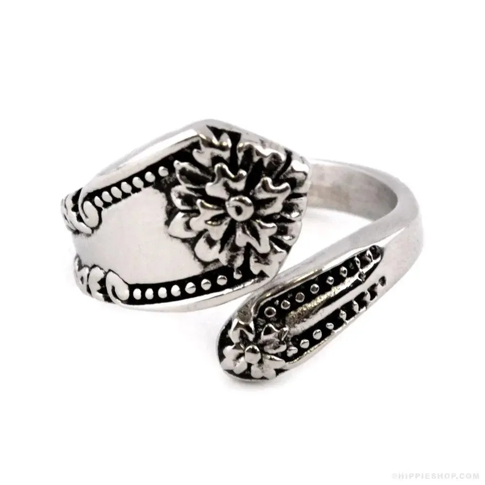 Floral Spoon Ring