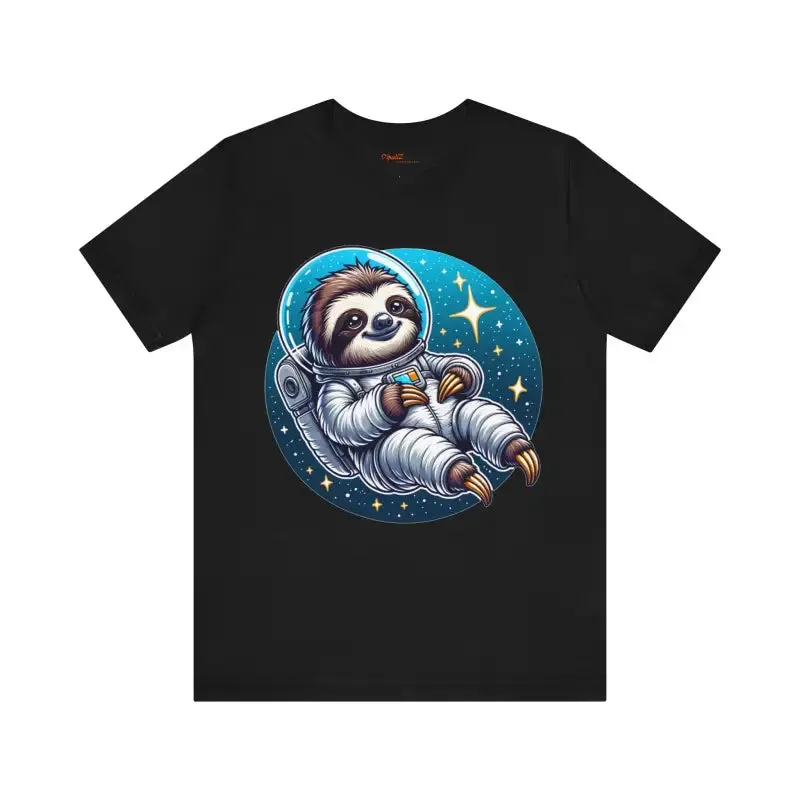 Galactic Sloth Astronaut Jersey Tee