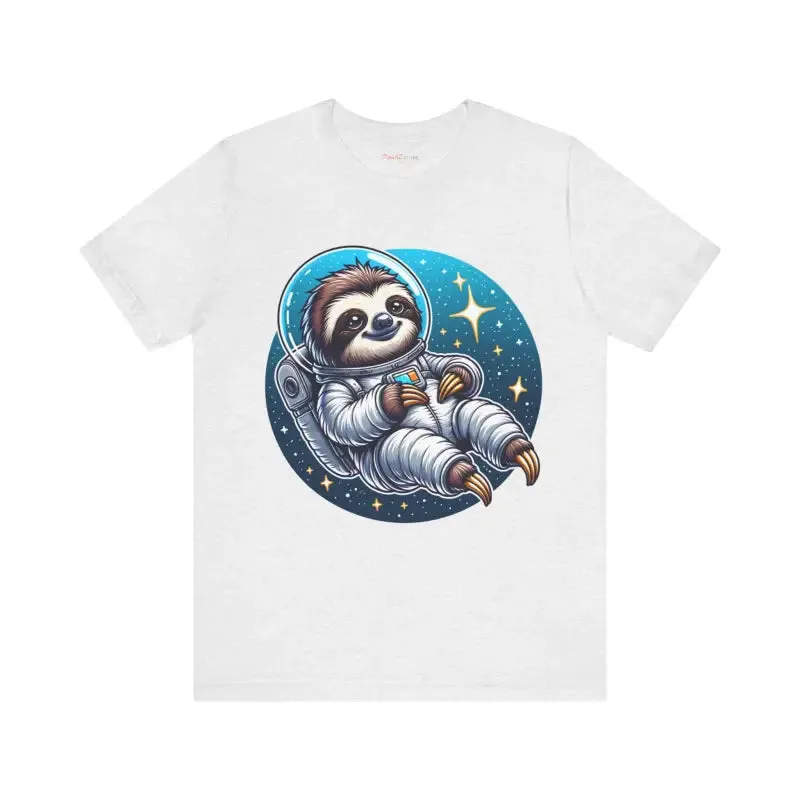 Galactic Sloth Astronaut Jersey Tee
