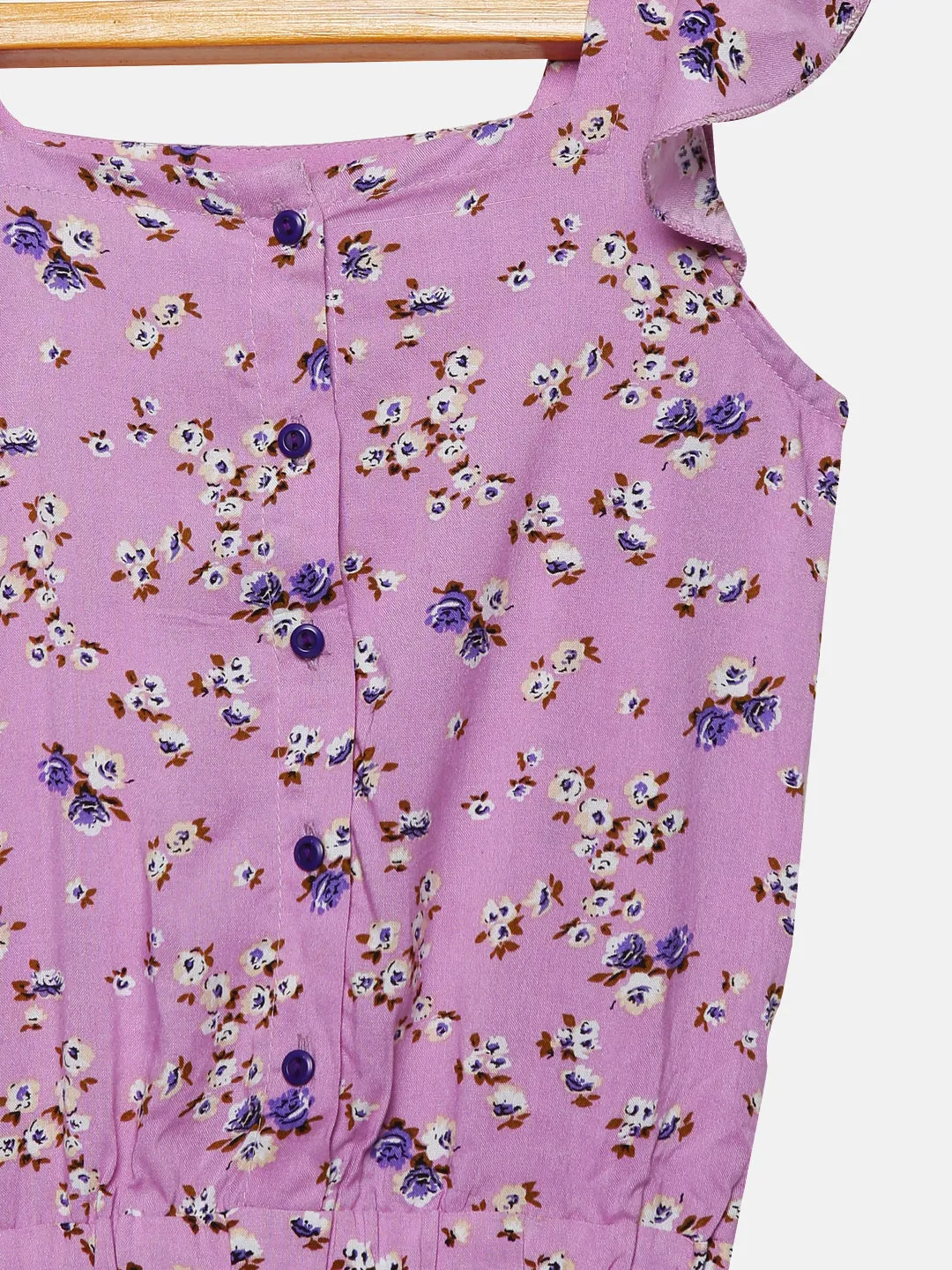 Girls Frill Sleeve Play Suit