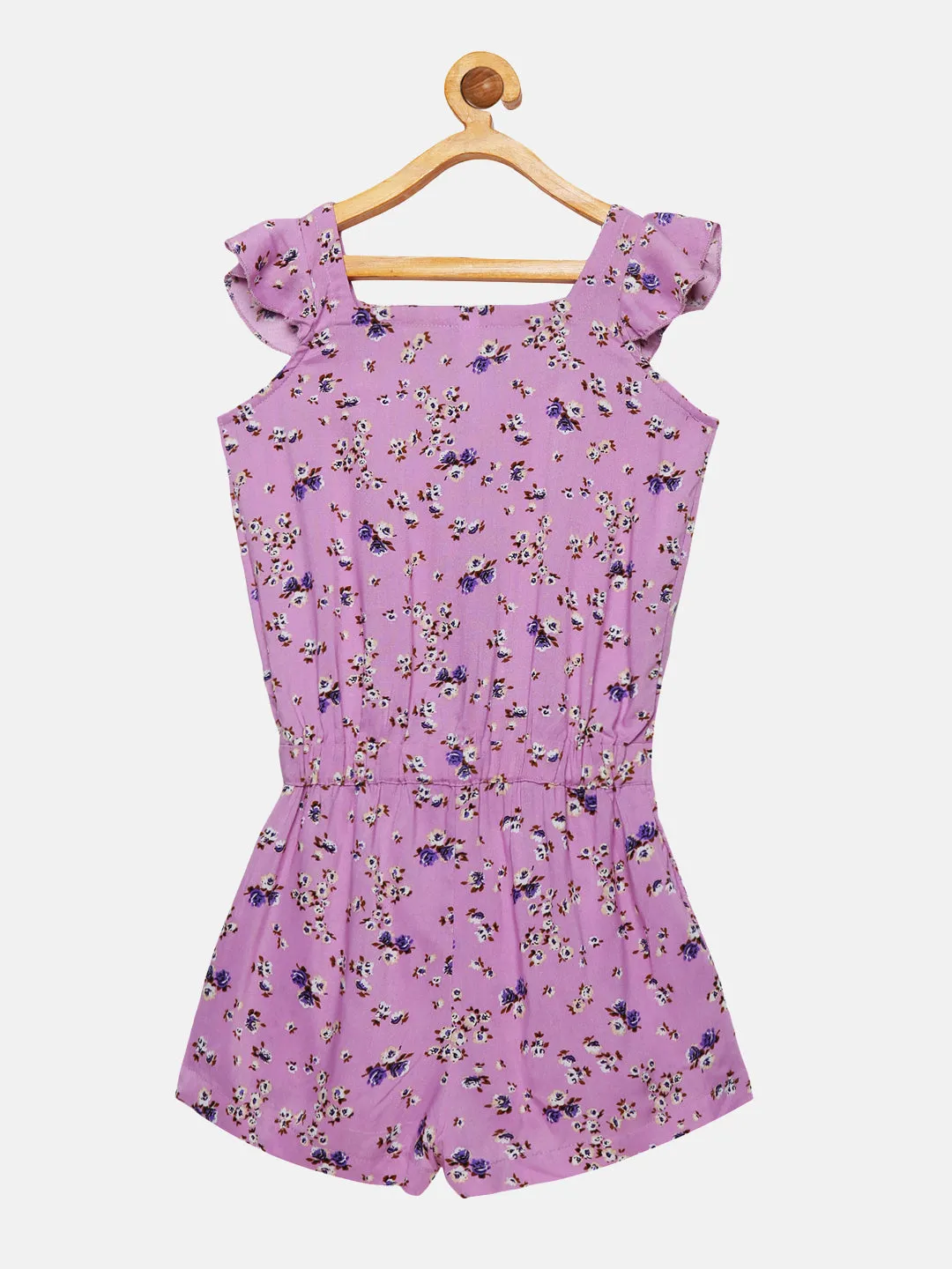 Girls Frill Sleeve Play Suit