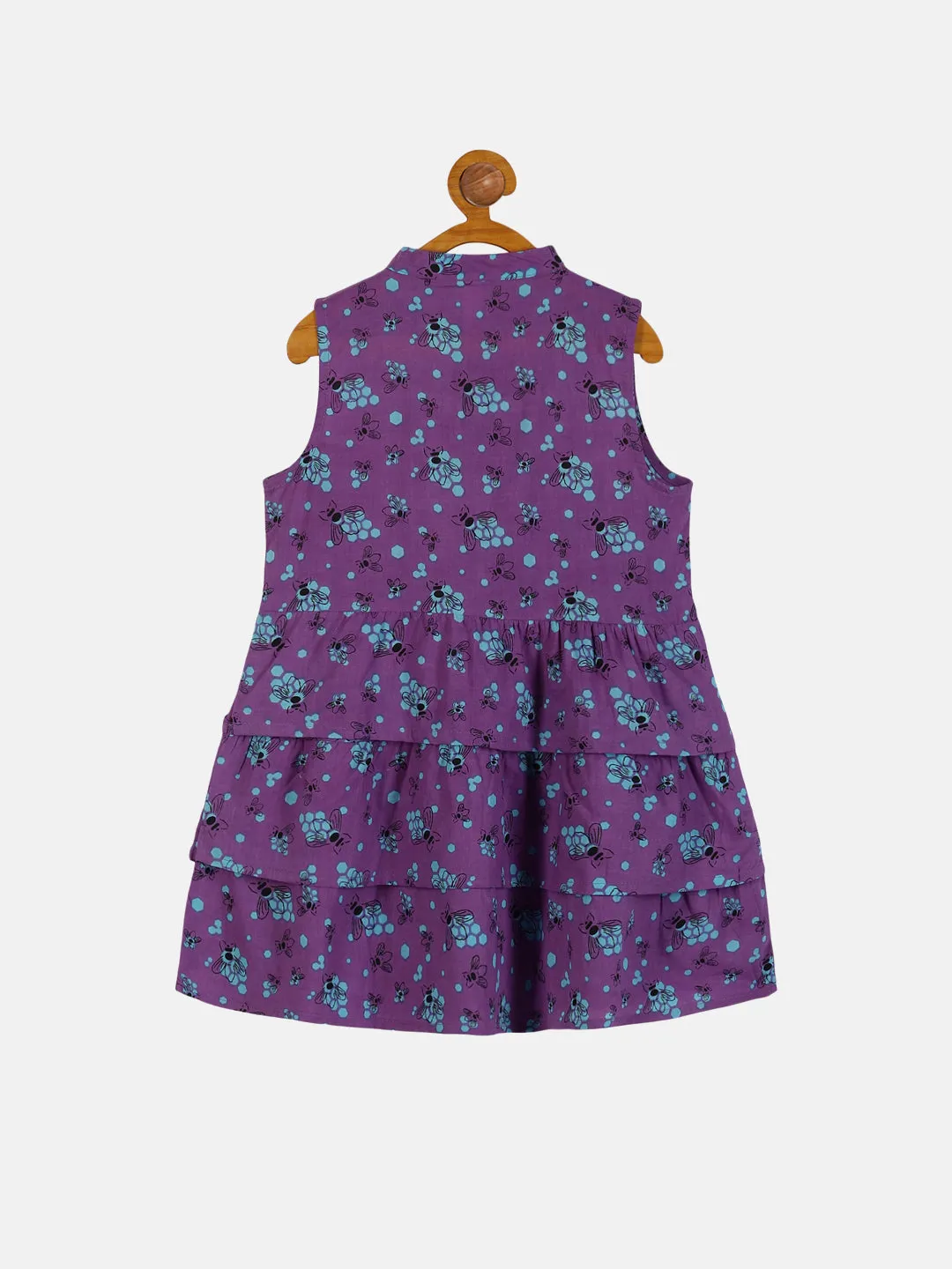 Girls Sleeveless Layered dress