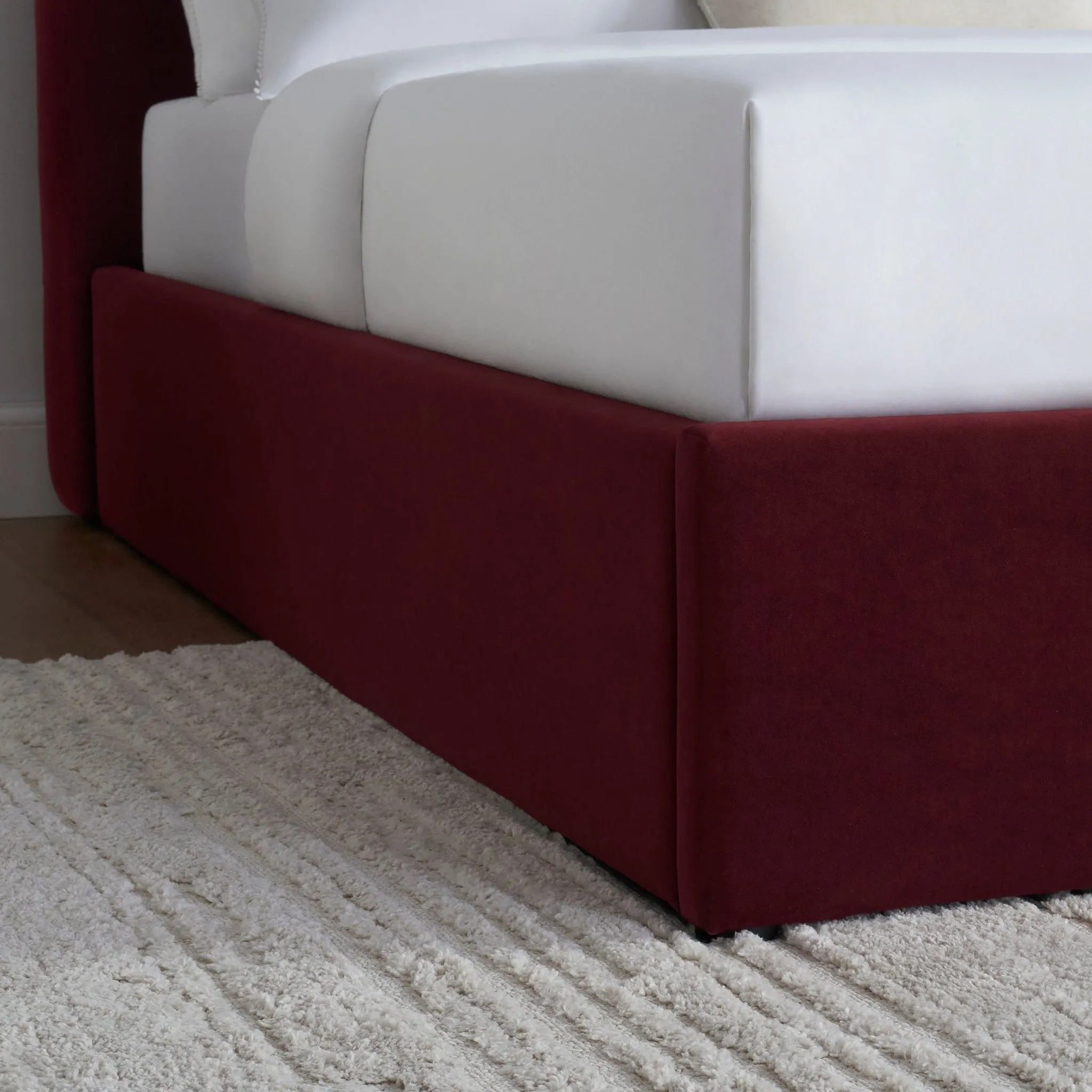 Hebden Ottoman Storage Bed - Berry