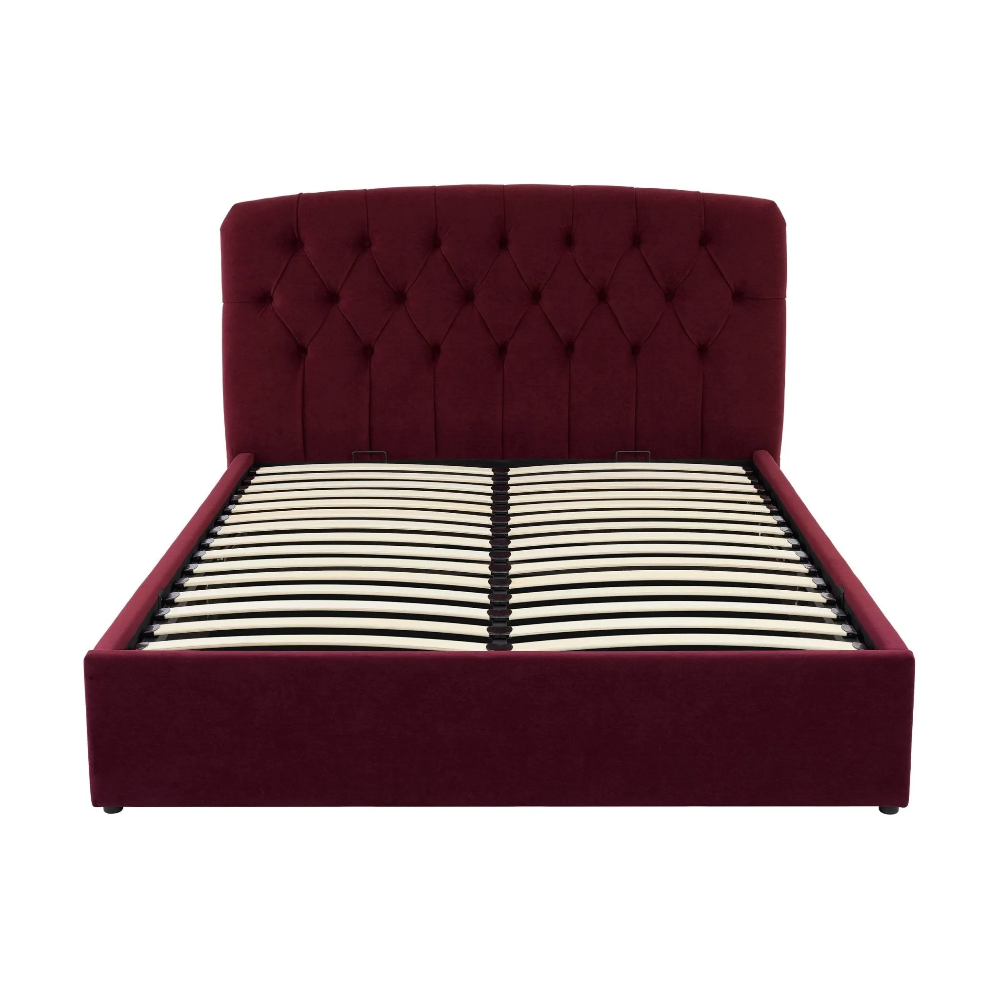 Hebden Ottoman Storage Bed - Berry