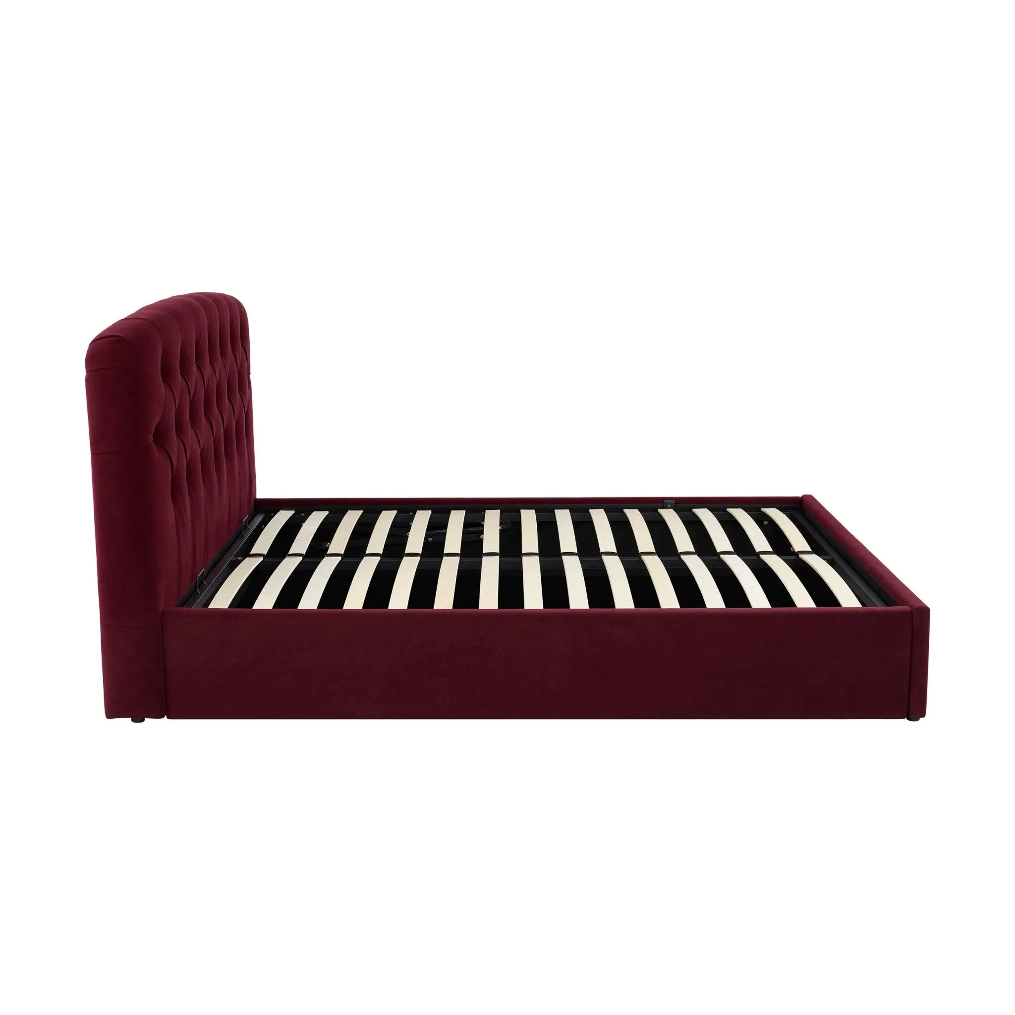Hebden Ottoman Storage Bed - Berry