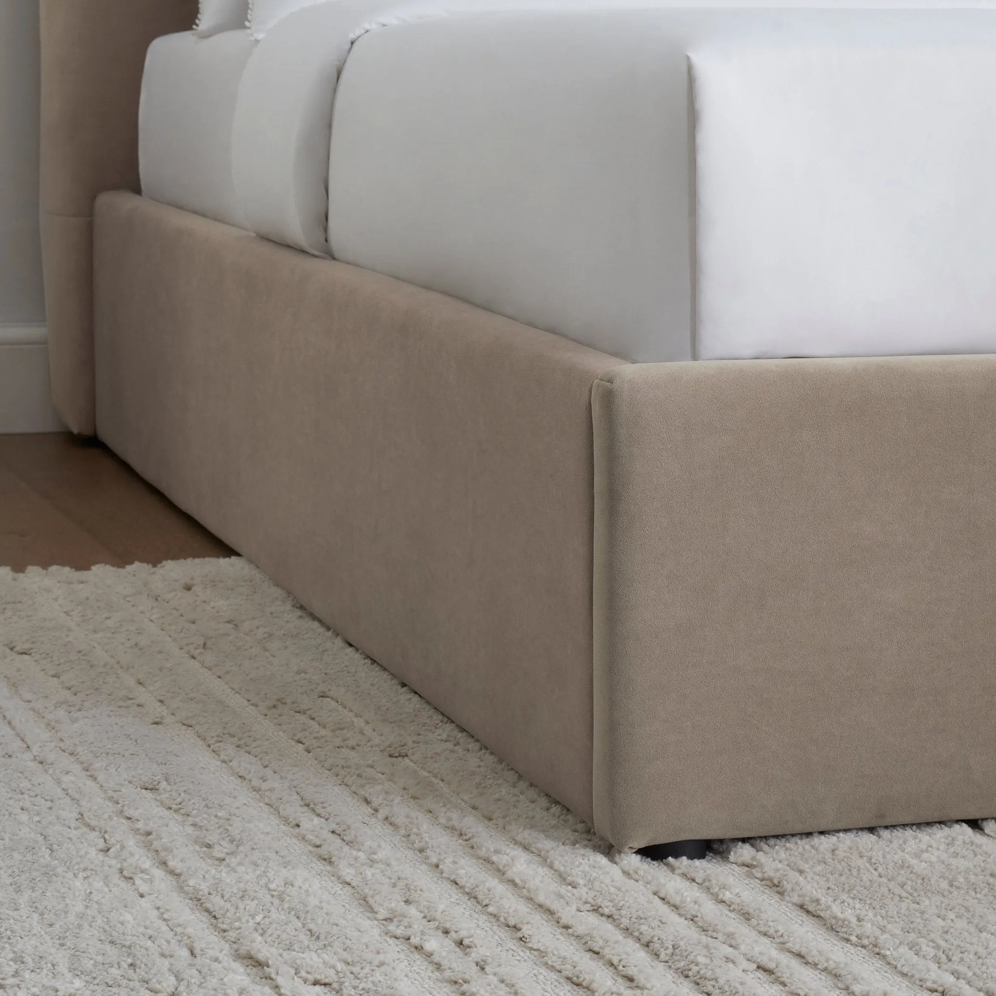 Hebden Ottoman Storage Bed - Sand
