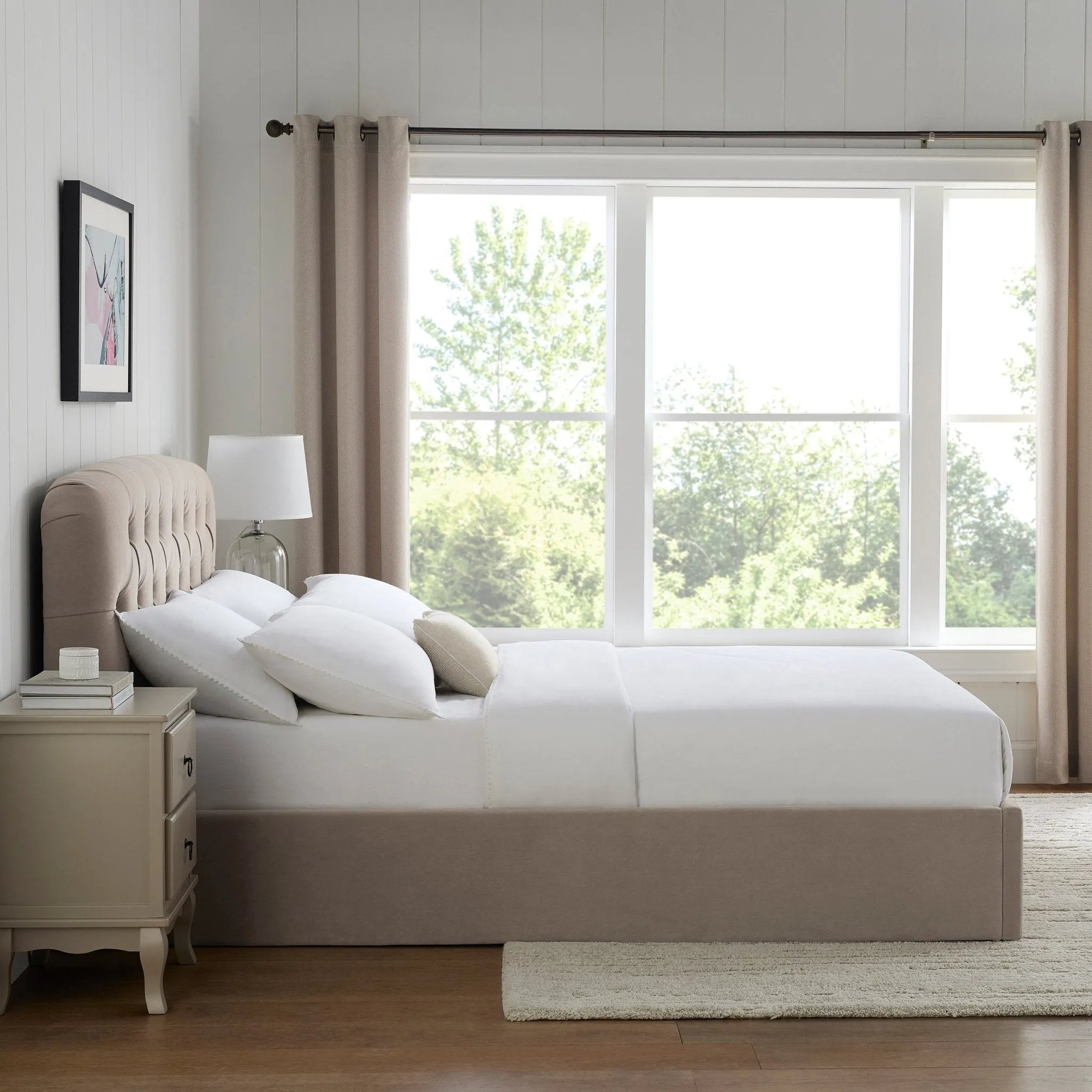 Hebden Ottoman Storage Bed - Sand