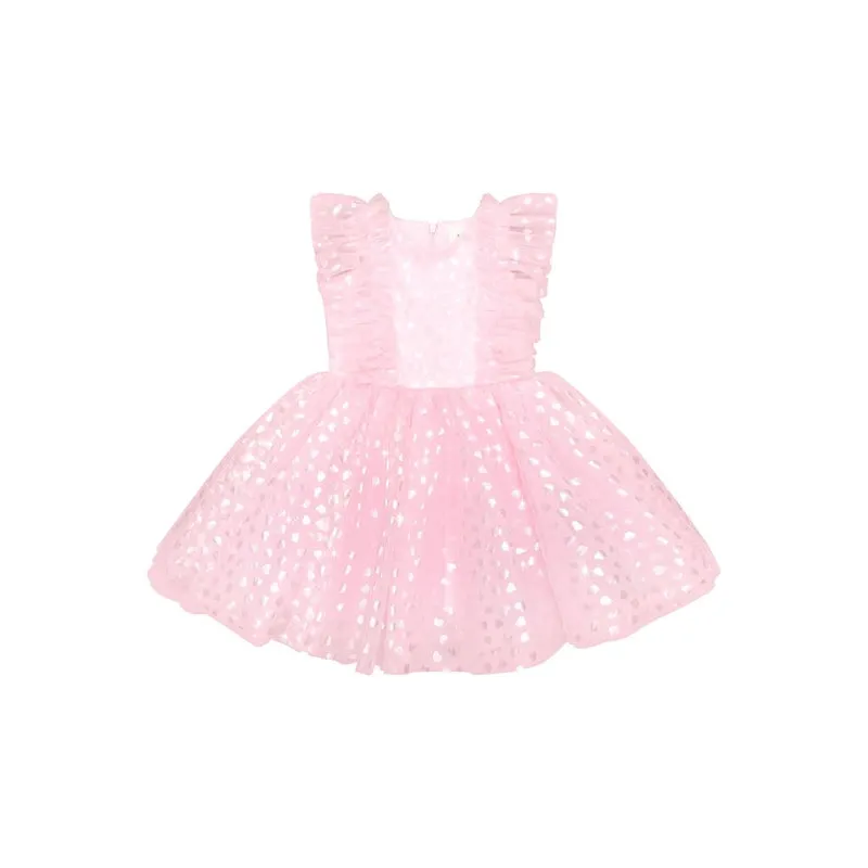 Huxbaby Princess Glitter Hearts Dress