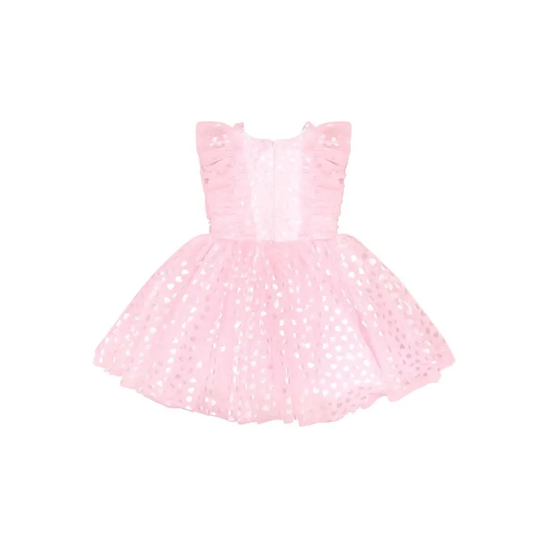 Huxbaby Princess Glitter Hearts Dress