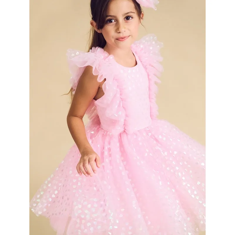 Huxbaby Princess Glitter Hearts Dress
