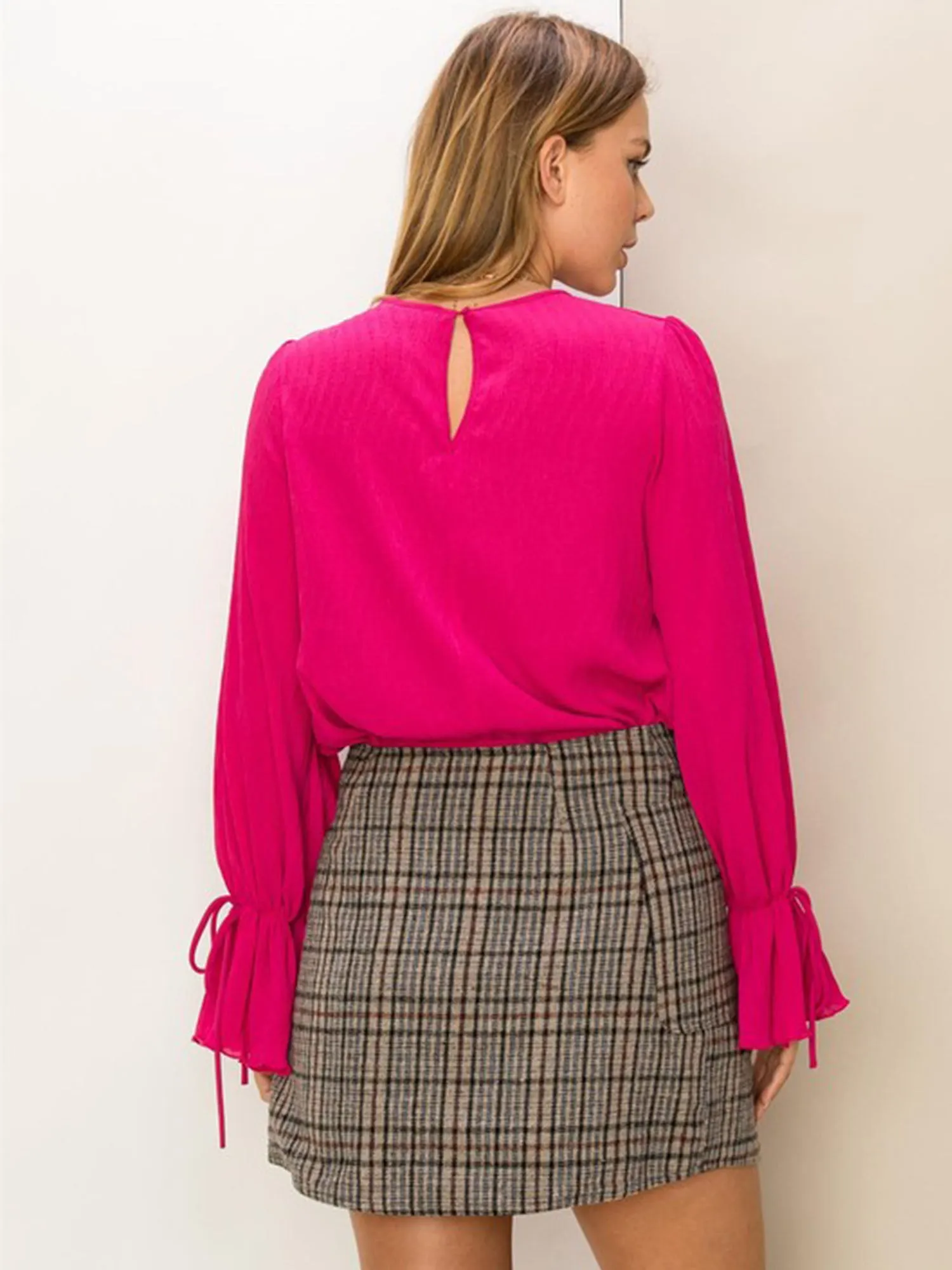 Hyfve Bell Sleeve Pleated Chiffon Blouse - Brands We Love