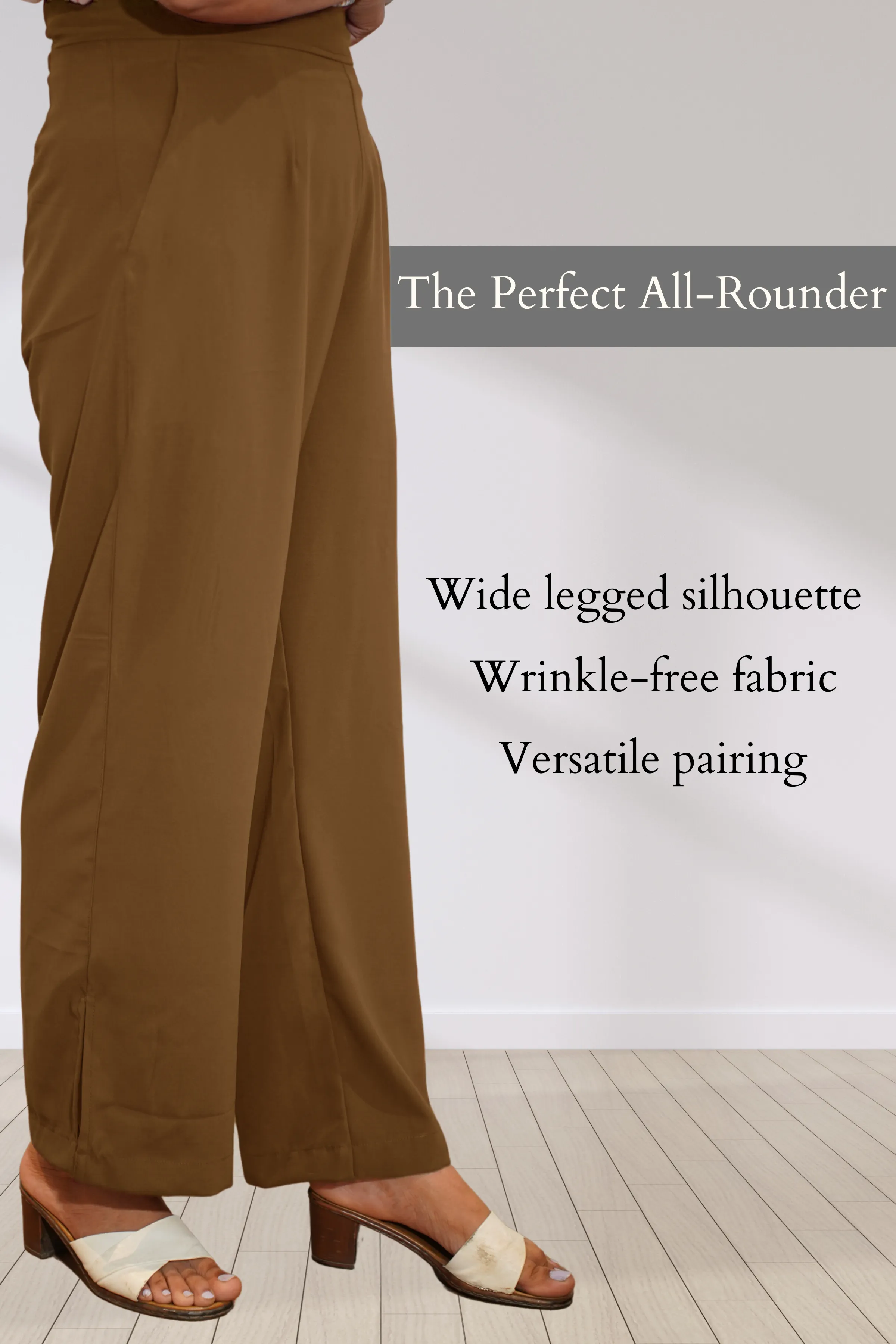 Khakhi All Day Flared Pants