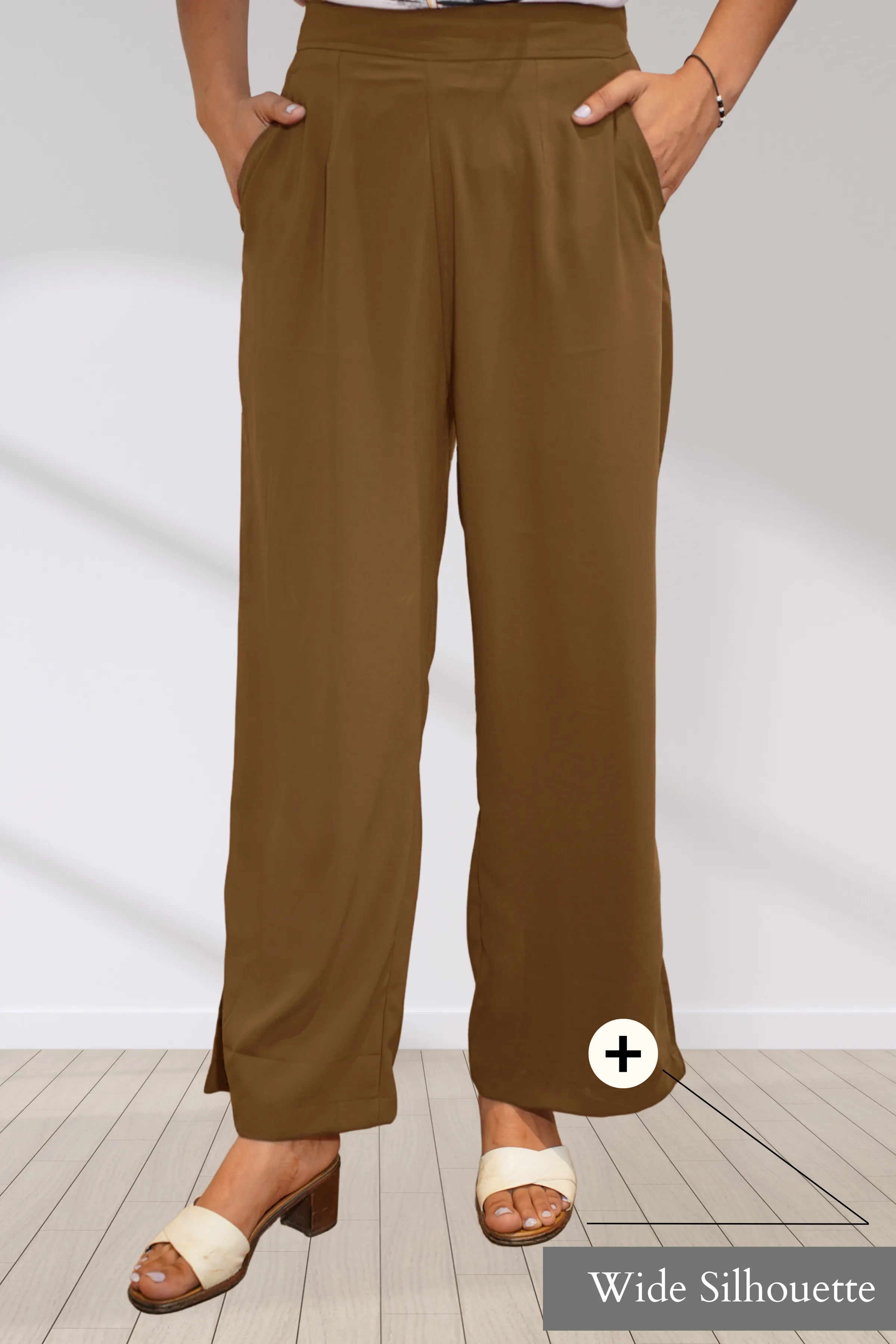 Khakhi All Day Flared Pants