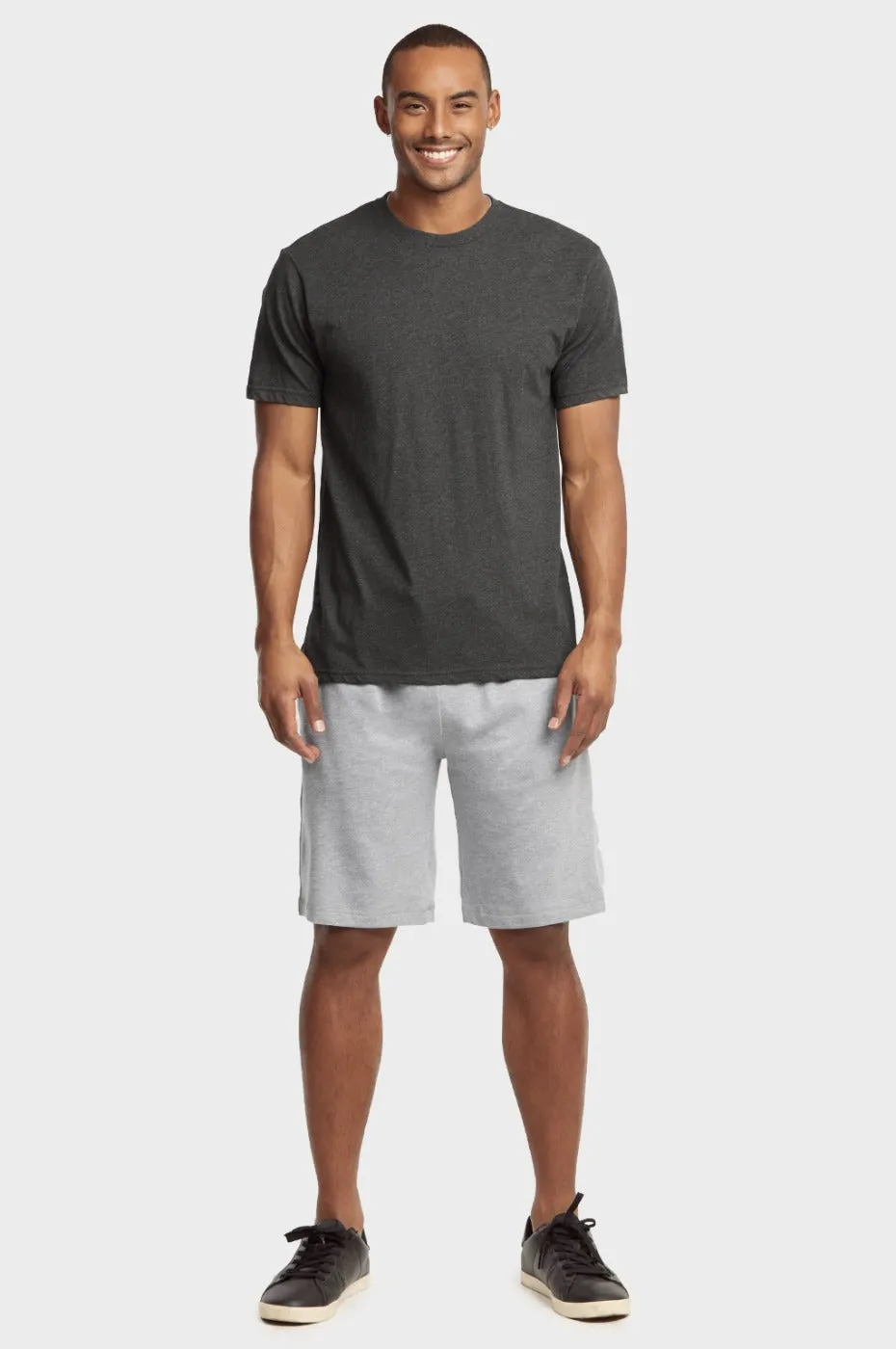 KNOCKER MEN'S LIGHTWEIGHT TERRY SHORTS (FS1120_H.GR)