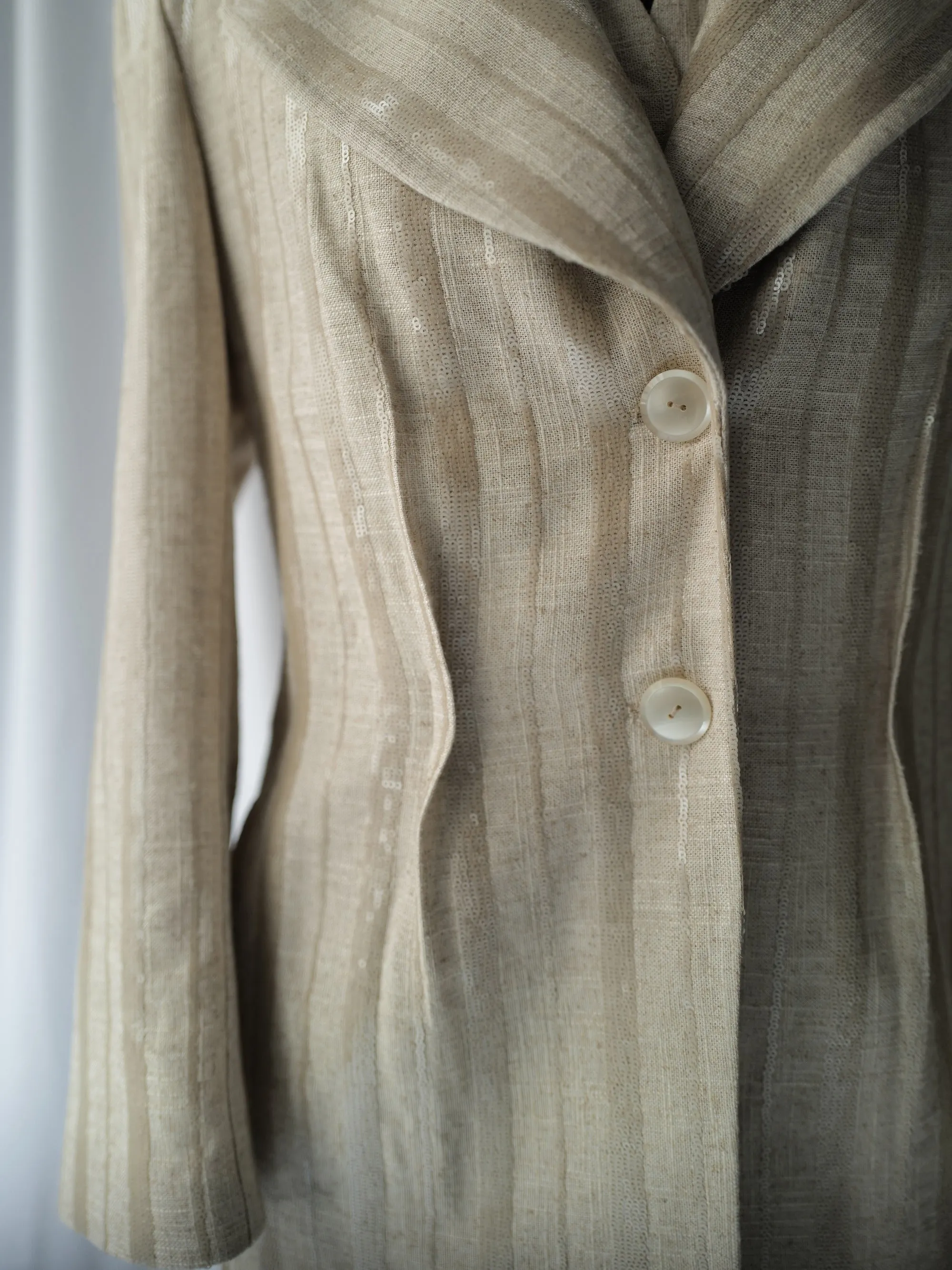 Linen and Viscose Blend Jacket MARGO SS25
