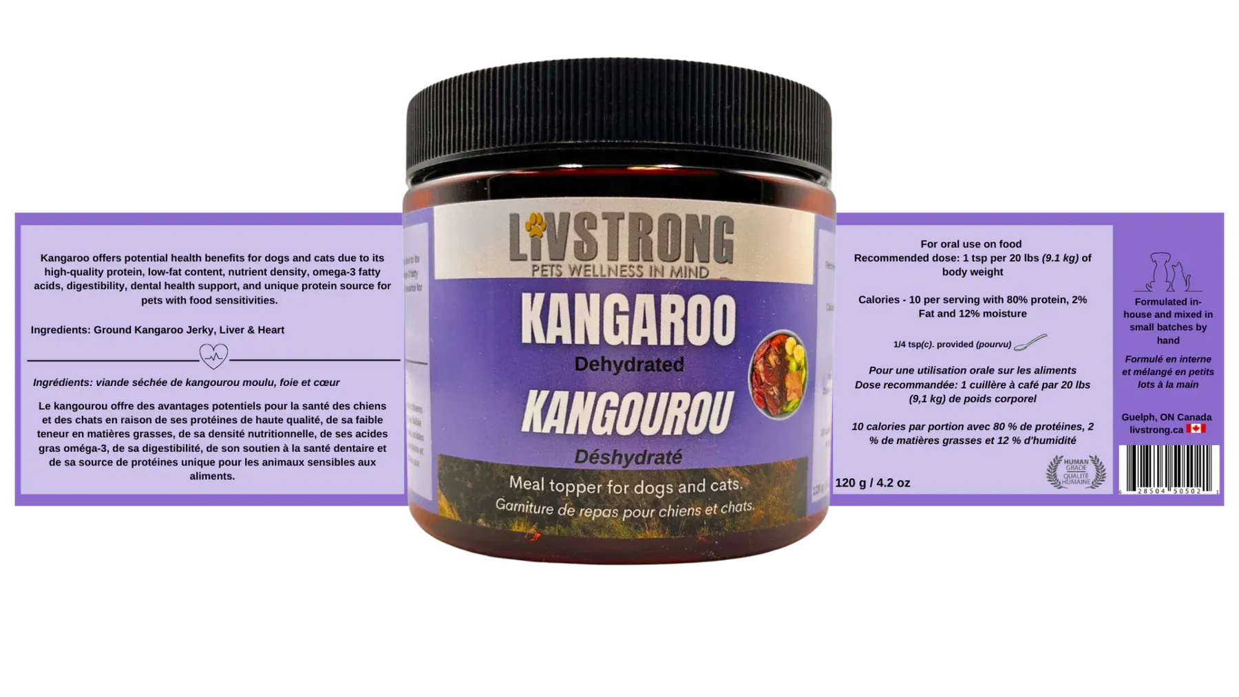 Livstrong Live Well Kangaroo Protein Booster 100g