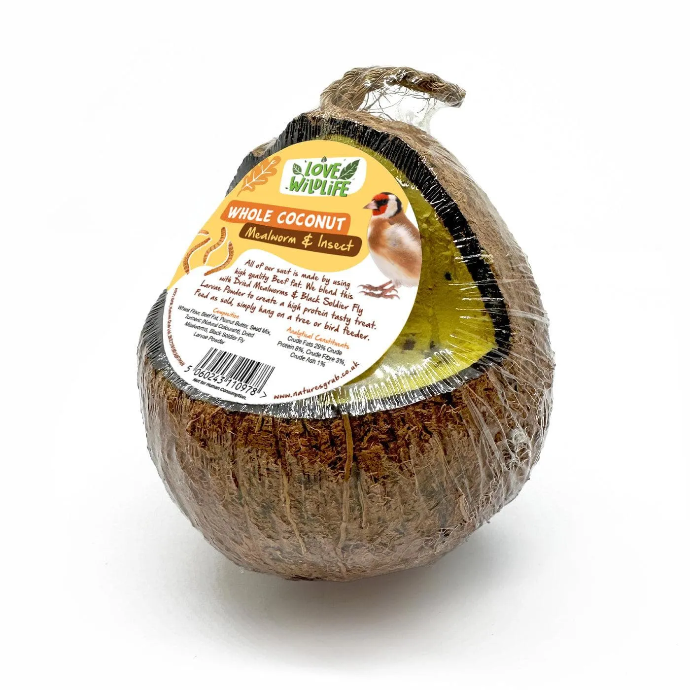 Love Wildlife Mealworm & Insect Whole Coconut