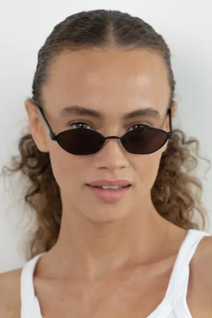 LU GOLDIE FARRAH SUNGLASSES - BLACK