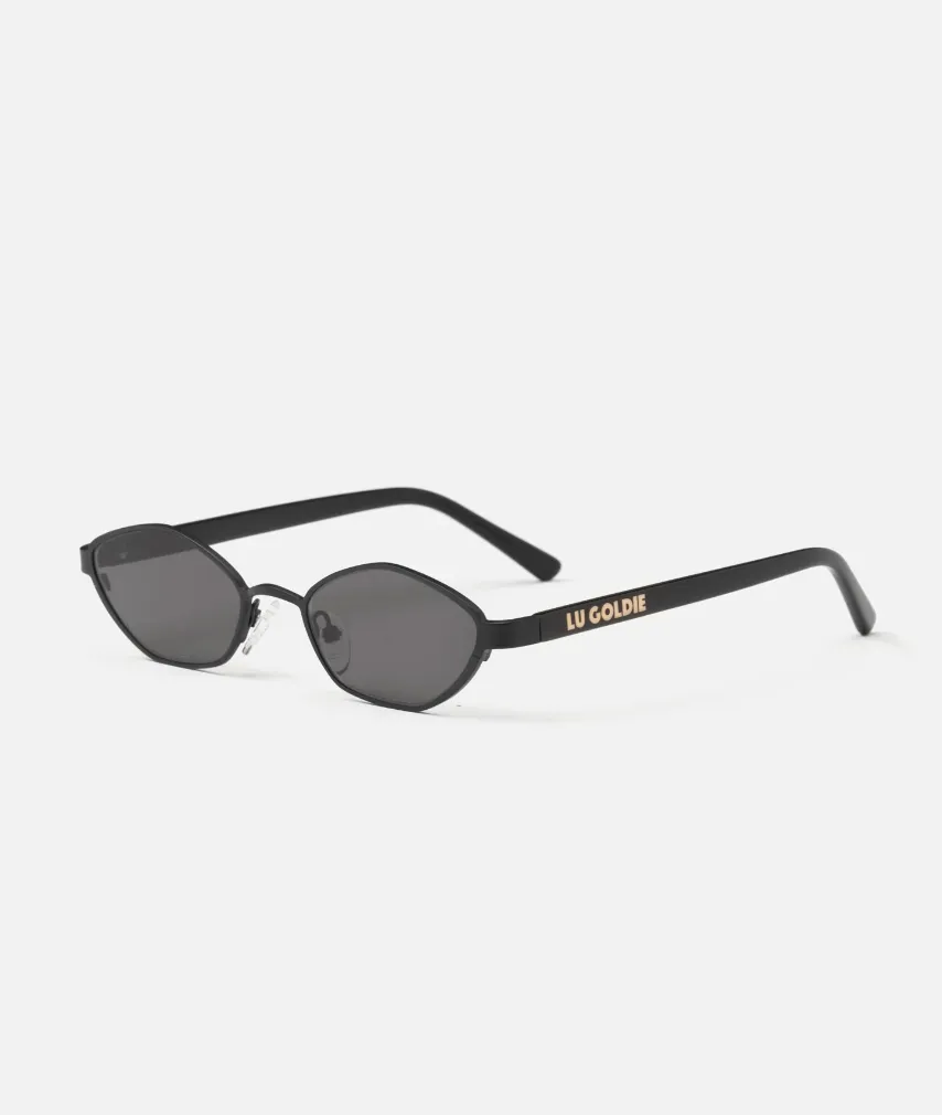 LU GOLDIE FARRAH SUNGLASSES - BLACK