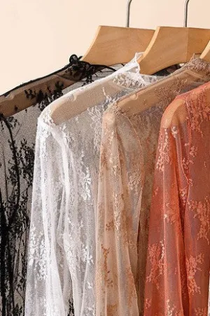 Luna Lace Sheer Top